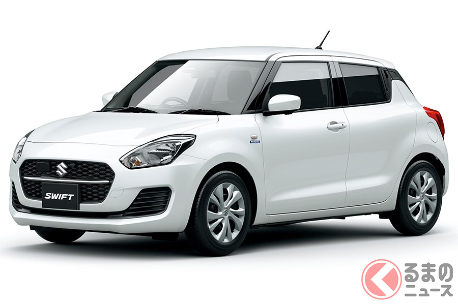 全車1トン未満という軽量化を実現した「スイフト」(マイルドハイブリッド)