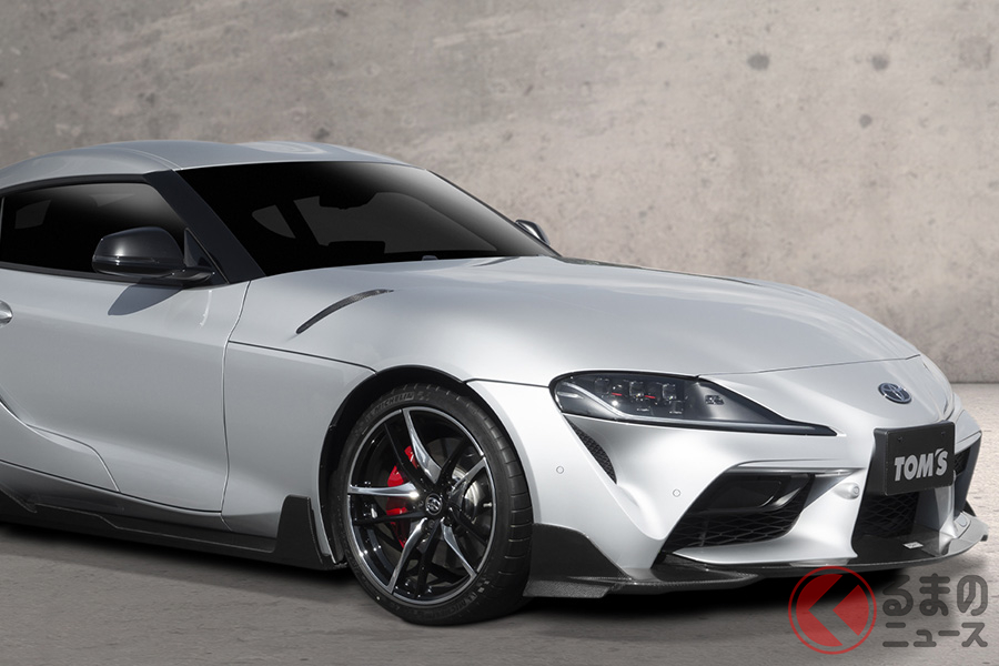 トムス製トヨタ「スープラ」用スタイリングパーツ装着例