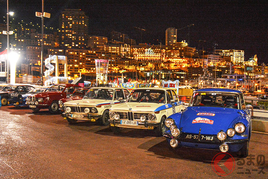 無事に「ラリー・モンテカルロ・ヒストリーク」を走りきったクルマたち