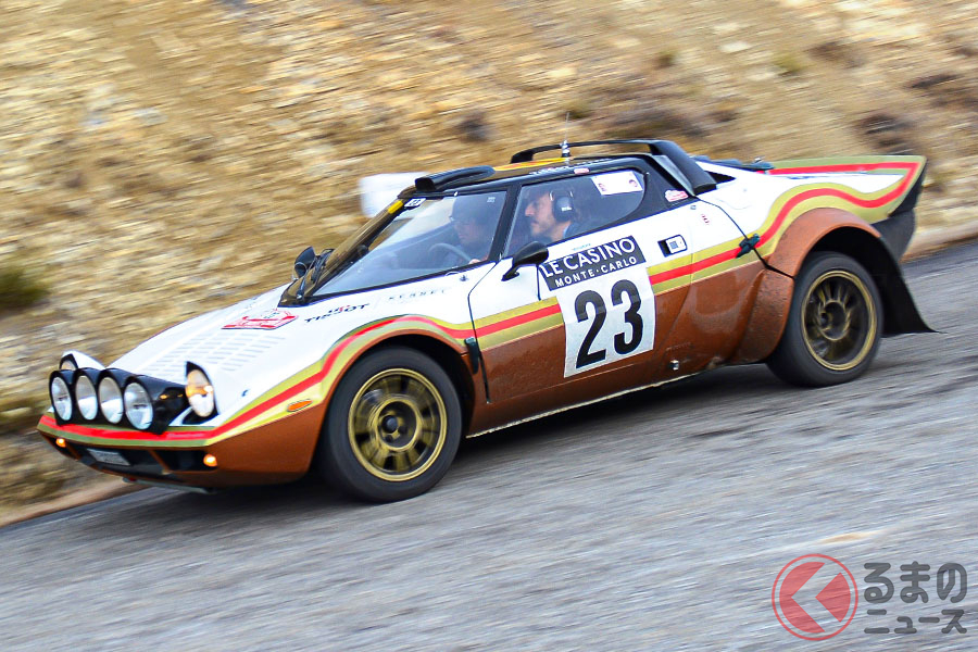 アリタリアカラーが有名だが、ランチアHFストラトスは数多くのカラーリングをまとってラリーに参戦していた