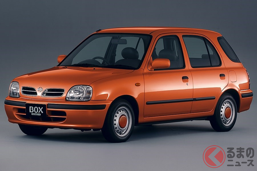 希少なコンパクトステーションワゴンながらデザインが異質!? 「マーチBOX」