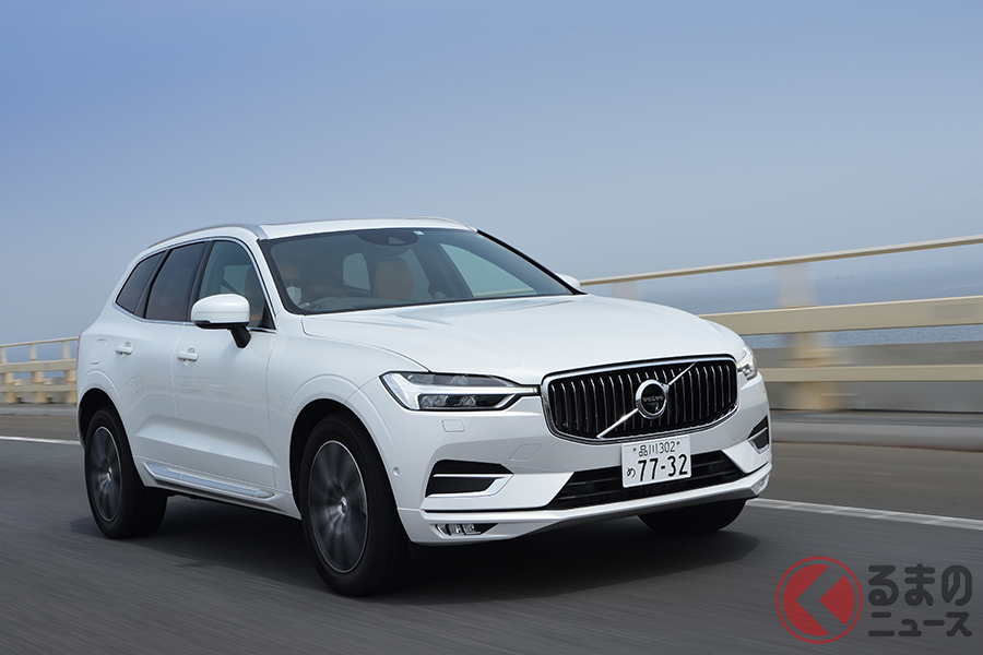 ボルボ「XC60 B5 AWD インスクリプション」の高速走行。WLTC燃費は11.5km/Lだが、取材時は13km/Lを記録した