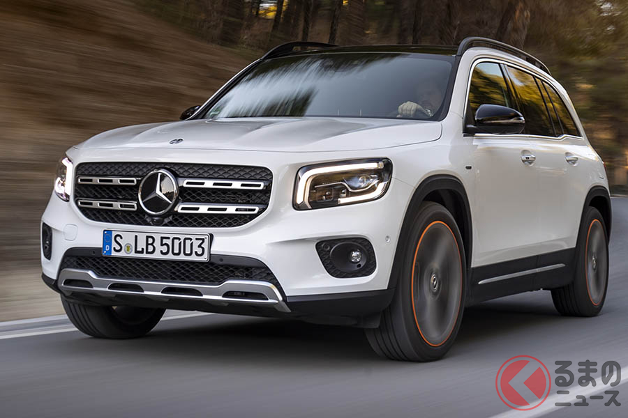 ニューモデルとなる「GLB」は3列シートを用意するコンパクトSUVだ