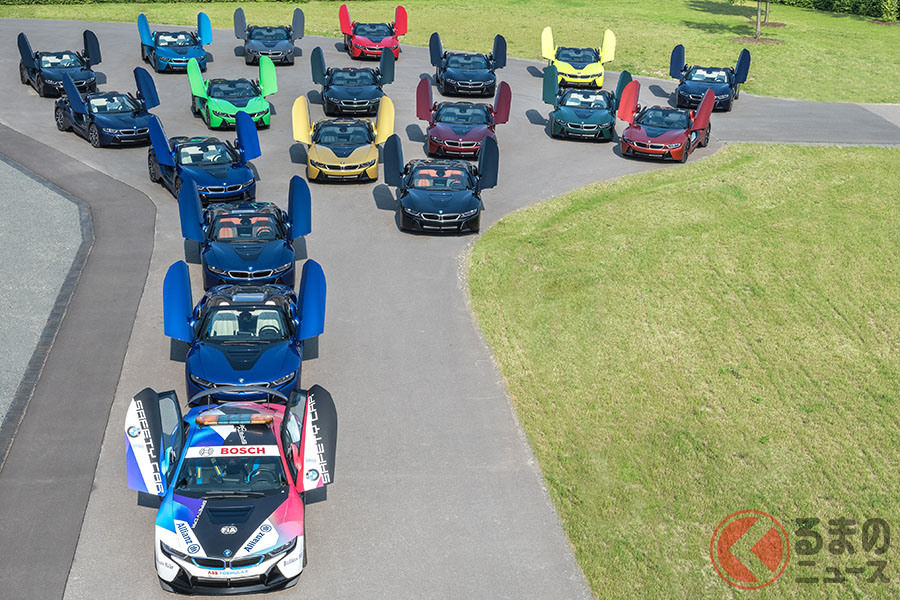 BMWのライプツィヒ工場からラインオフされた最後の「i8」18台