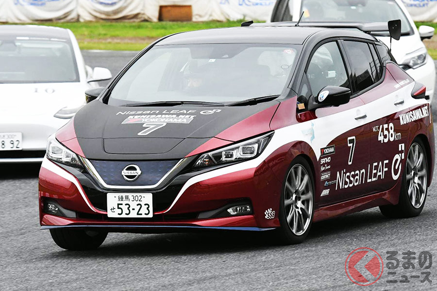 今回の電気自動車レースは、テスラの「モデル3」や「モデルS」、トヨタ「ミライ」、日産「ノートe-POWER」、「リーフ」が混走する。