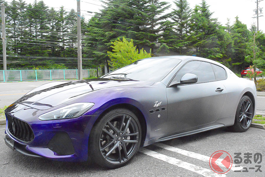期間限定カフェ「マセラティ・カフェ軽井沢」に1日だけ展示されたマセラティ「グラントゥーリズモ ゼダ」