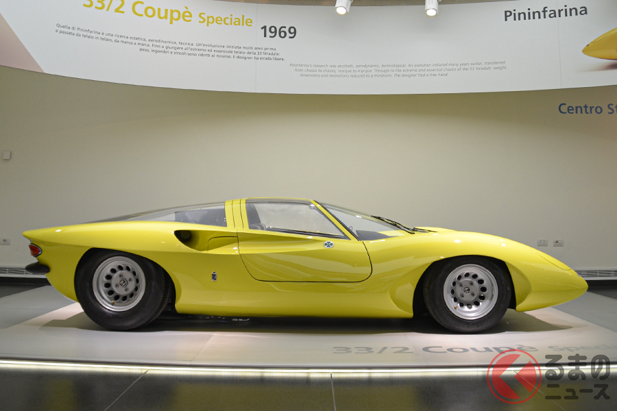 1969年にピニンファリーナが手掛けた「プロトティーポ・スペチアーレ」は、フェラーリ「250P5」が元ネタとなっている
