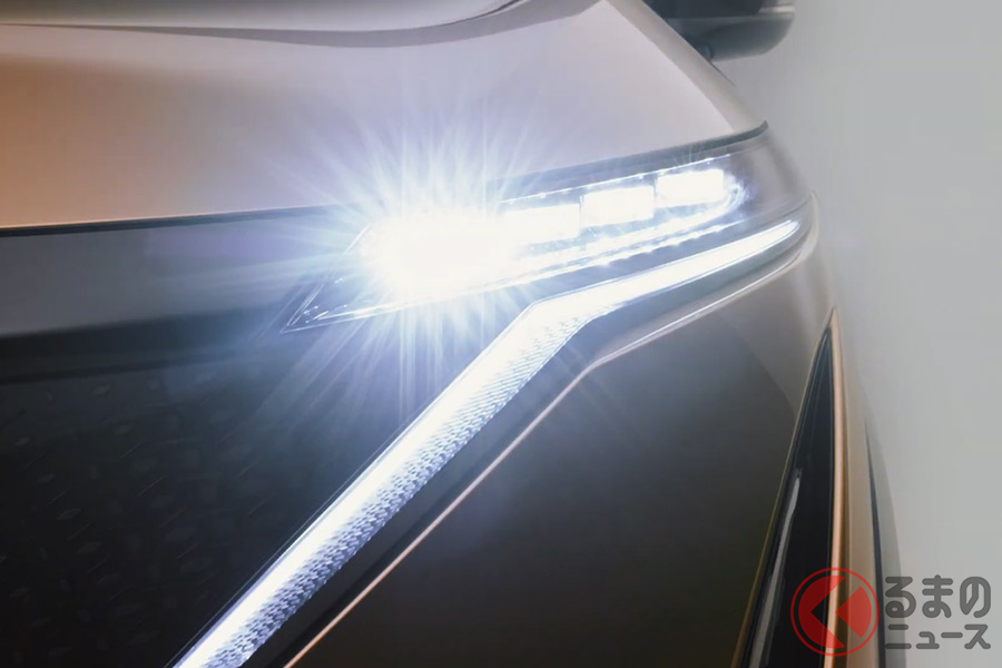 2020年7月13日に日産が公開した新型「アリア」のティザー映像(日産公式YouTubeチャンネルより)