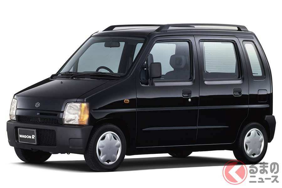 現在に続く軽自動車の主流となるスタイルを確立した初代「ワゴンR」