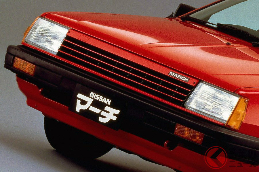 新しい世代のコンパクトカーとして、すべてが新開発された初代「マーチ」