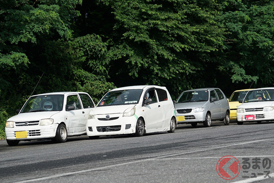 PVCドリフトの走行会の様子