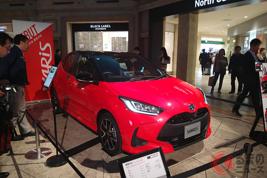 2019年東京モーターショー。新型ヤリスは東京ビッグサイトに隣接するヴィーナスフォートに展示された