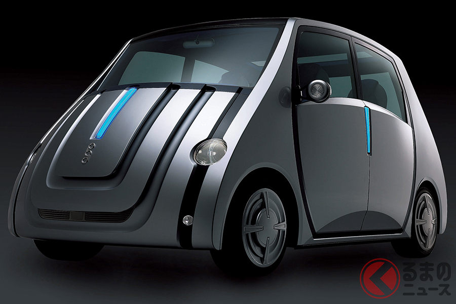 2001年開催の第35回東京モーターショーに出展されたトヨタ「pod」。かつてはこういったコンセプトカーも多く展示されていた