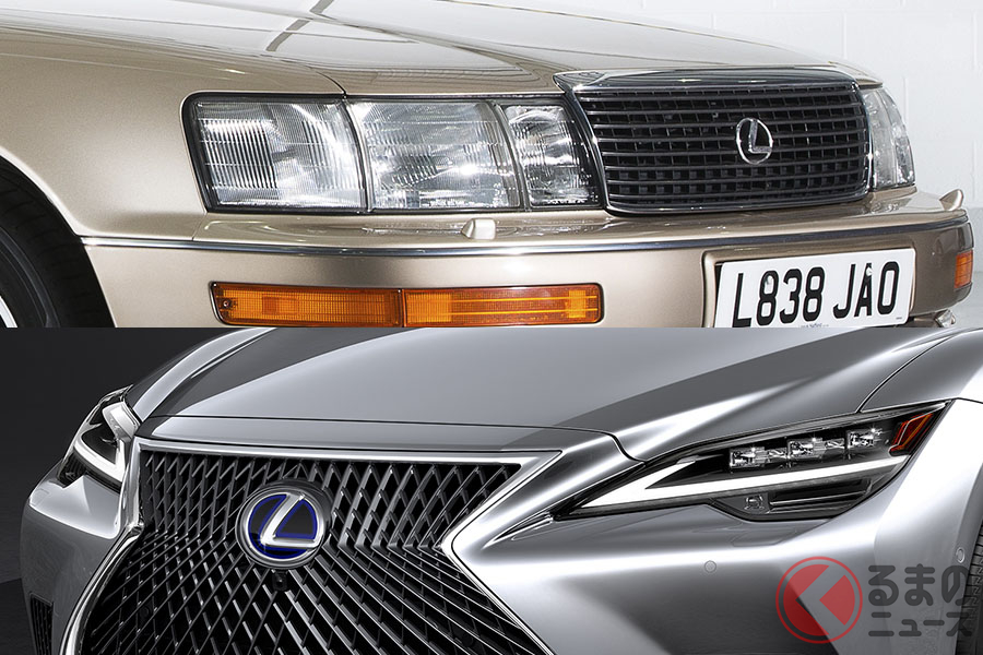 トヨタ新型「LS」と初代「LS(セルシオ)」