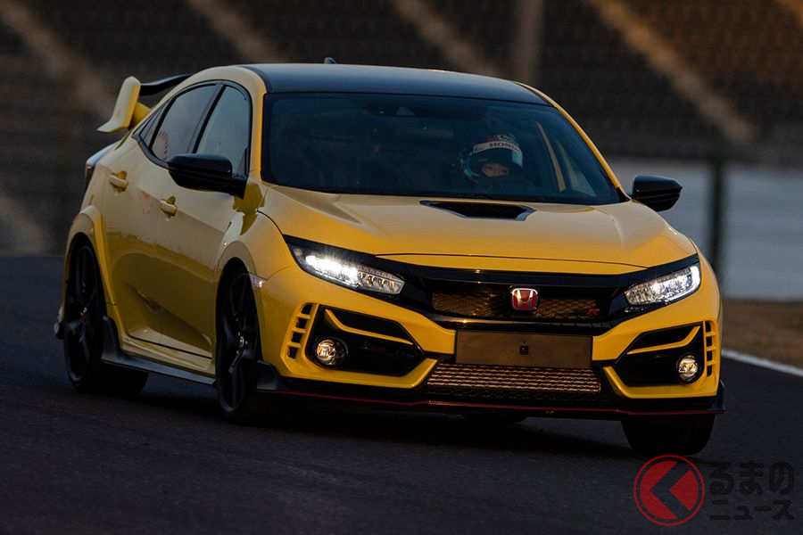 ホンダ「シビックタイプR リミテッド エディション」での鈴鹿タイムアタックの様子