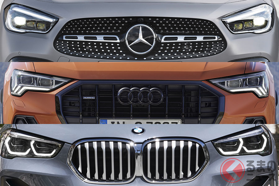 メルセデス・ベンツ「GLA」とアウディ「Q3」とBMW「X1」。プレミアムコンパクトSUVとしてライバル関係にある