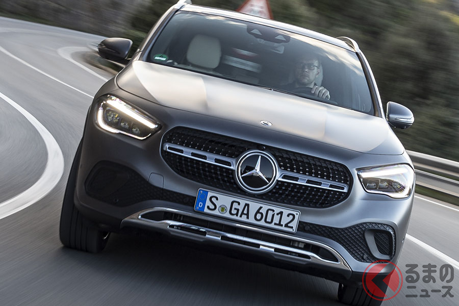 メルセデス・ベンツ新型「GLA」。6月25日に日本に登場したばかりのニューモデルだ