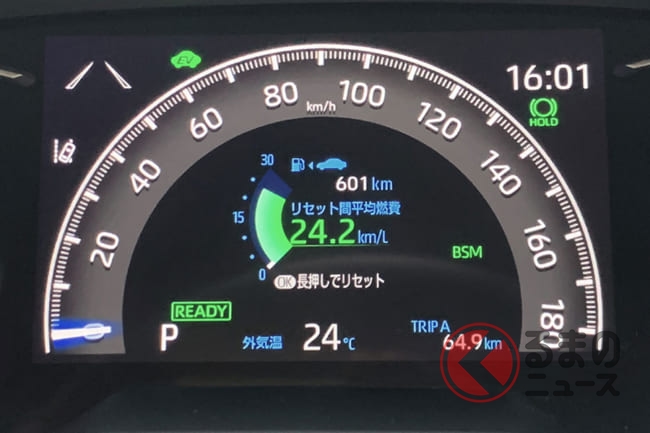 トヨタ新型RAV4の燃費は？ ハイブリッドの実力を試す  くるまのニュース