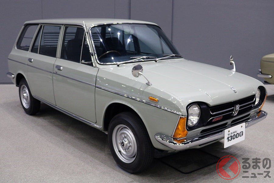 現存車は1台といわれている初の4WD車「スバルff-1・1300Gバン4WD」
