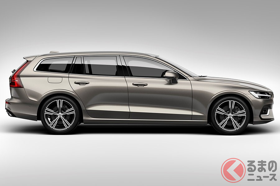 質実剛健なイメージが強いボルボ車にあっても美しいフォルムの「V60」