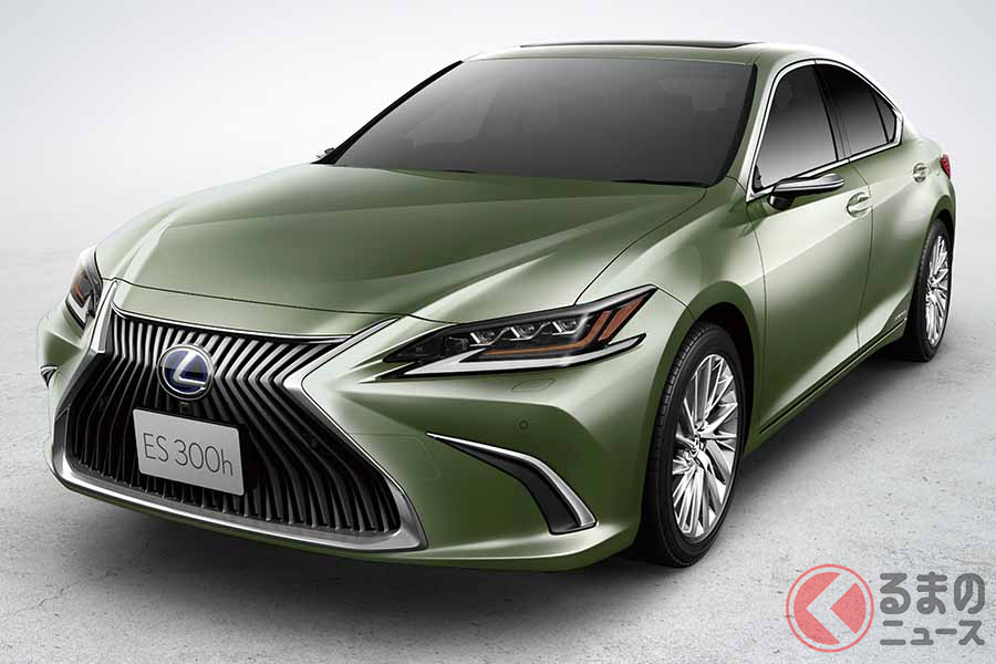 レクサス 新型「ES300h version L」サンライトグリーンマイカメタリック