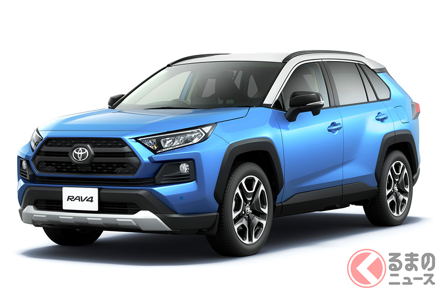 トヨタ 新型 「RAV4 Adventure」アッシュグレーメタリック×シアンメタリック