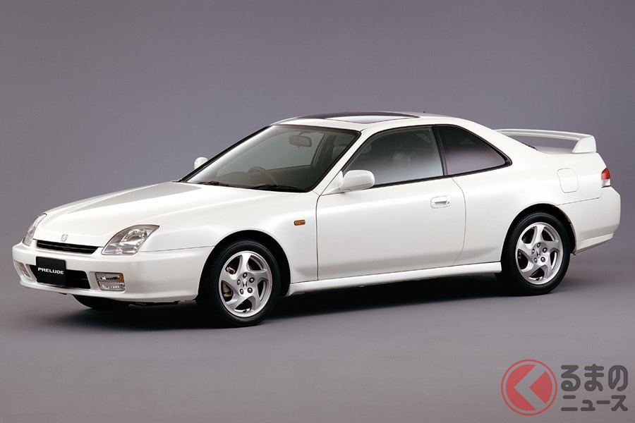 ヒットした3代目に回帰したシャープなデザインがと特徴の5代目「プレリュード」
