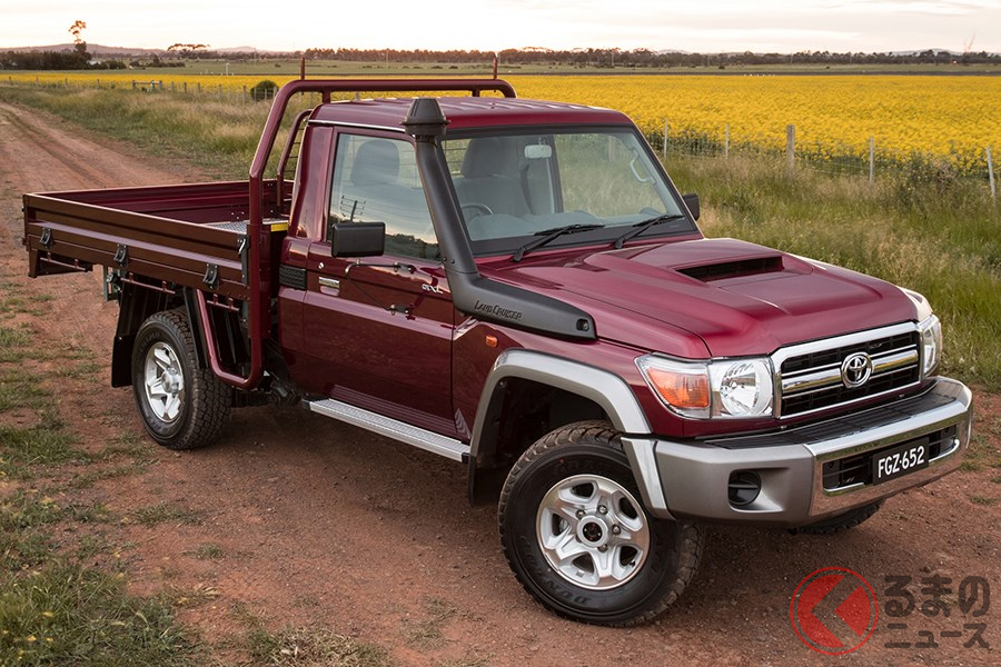 農地や荒れ地で活躍し、絶大な信頼を集める「ランドクルーザー70」