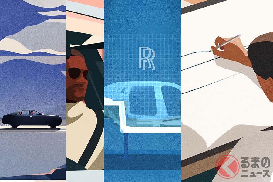 ロールス・ロイスは新型「ゴースト」のコンセプトを紹介するために、4本のアニメーションを公開