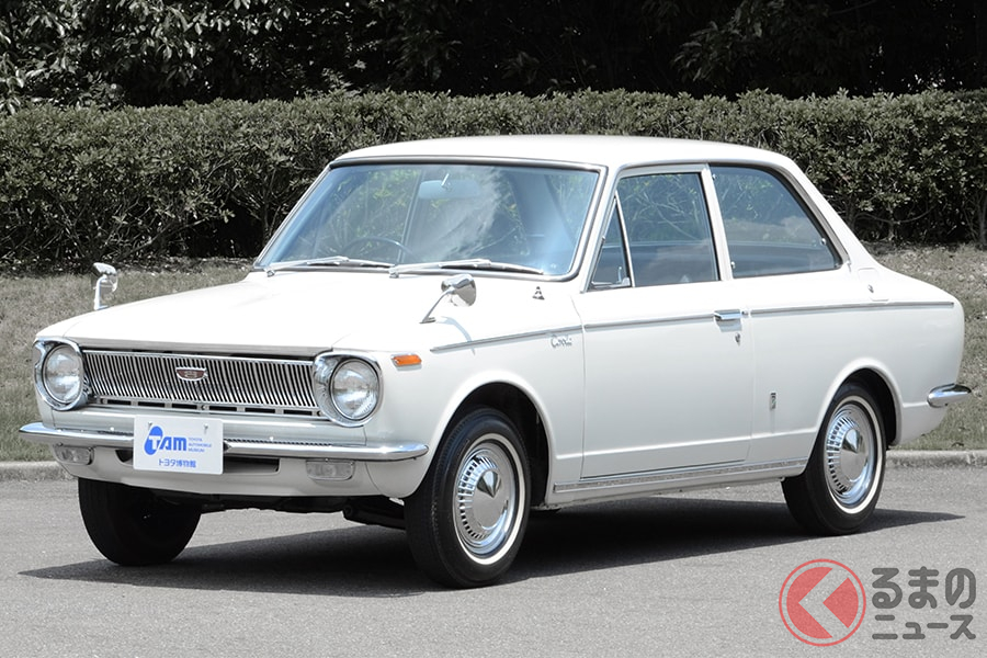 後にトヨタを代表する大衆車となった「カローラ」