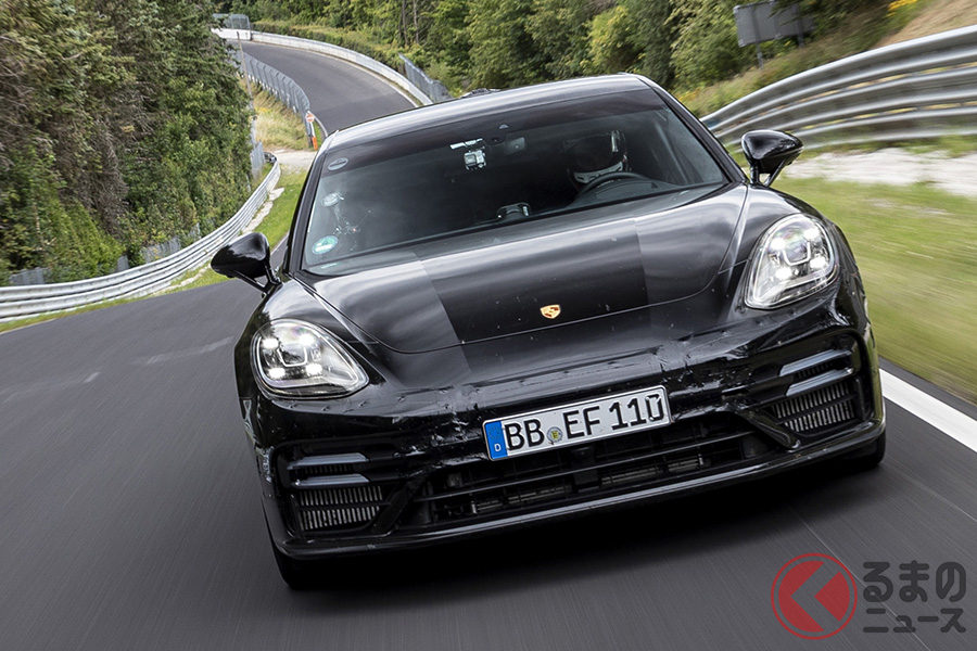 ポルシェ新型「パナメーラ」のニュルブルクリンク・ノルドシュライフェ走行シーン