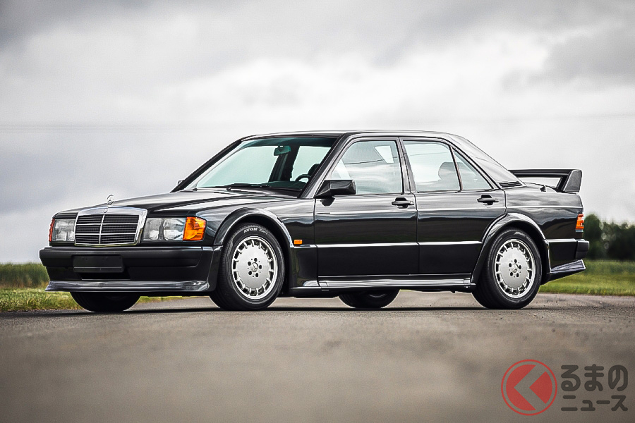 8万1000ポンド(邦貨換算約1120万円)で落札されたメルセデス・ベンツ「190E2.5-16エボリューション」、通称「エボ・ワン」(C)SILVERSTONE AUCTIONS