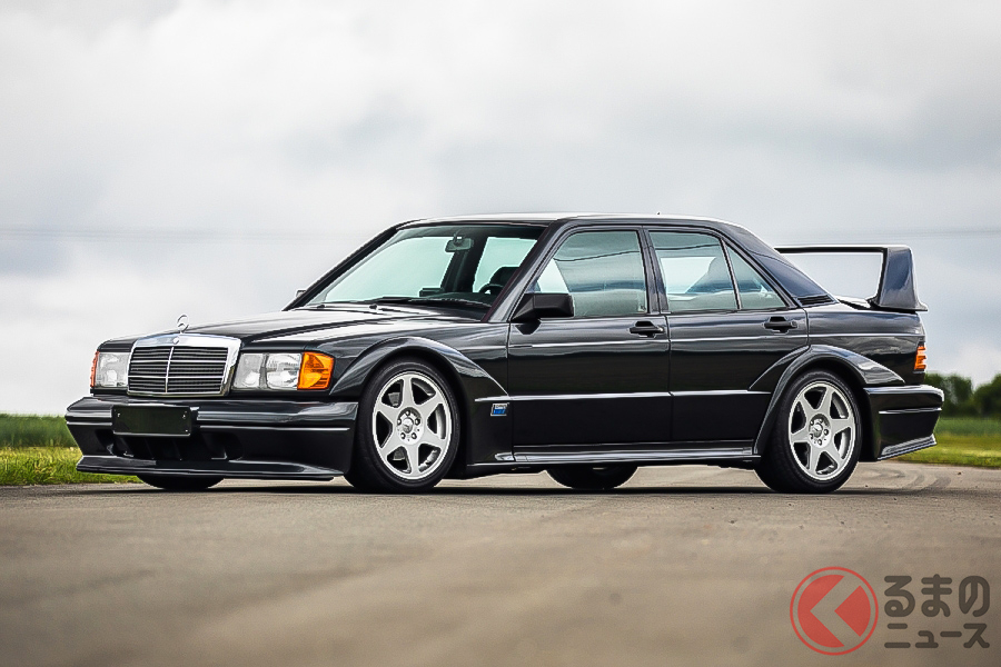 18万ポンド(邦貨換算約2490万円)で落札されたメルセデス・ベンツ「190E2.5-16エボリューションII」、通称「エボ・ツー」