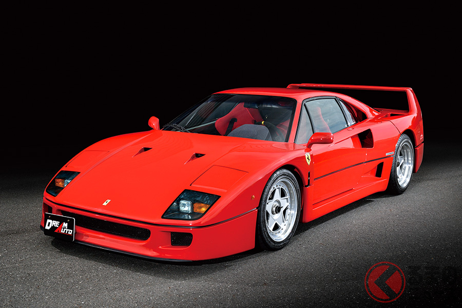 「F40」は、最終的には1311台が生産され、日本へは60台前後が輸入された