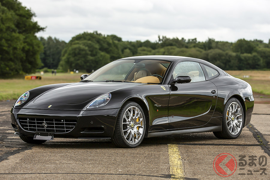 EUで支払われるべき税金その他諸々の経費がかかってくるために、約845万円という安いハンマープライスだったフェラーリ「612スカリエッティ」(C)2020 Courtesy of RM Sotheby's