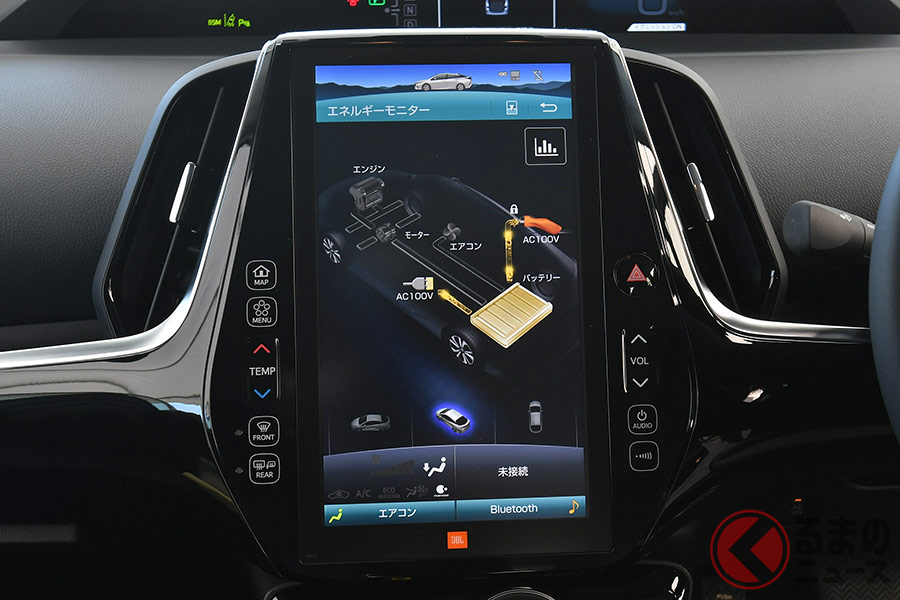 最近のトヨタのハイブリッド車には外部給電機能を備えたモデルが多い