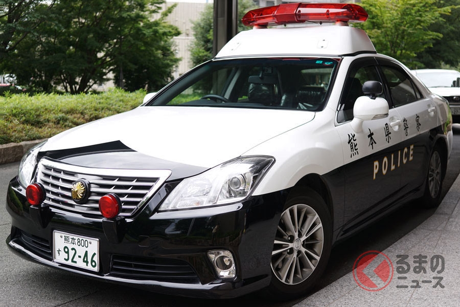 なぜパトカーに手書き文字を採用 超個性的パトカーを熊本県警が配備する理由とは くるまのニュース