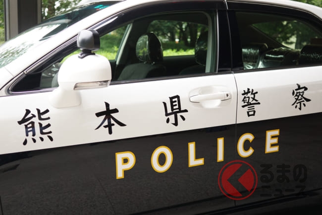 なぜパトカーに手書き文字を採用 超個性的パトカーを熊本県警が配備する理由とは くるまのニュース
