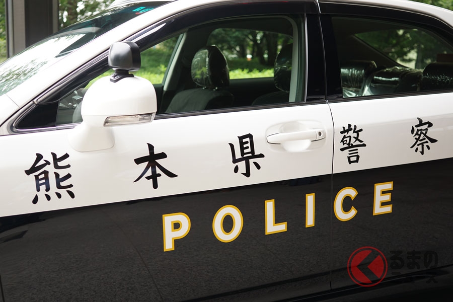 熊本県警察のパトカー（写真：加藤博人）