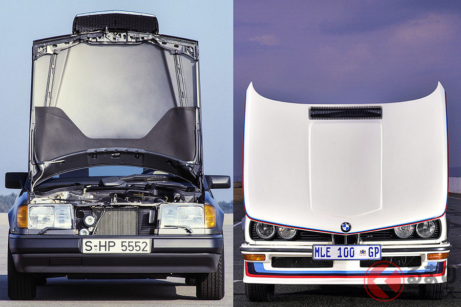 ボンネットの開き方には、大きくアリゲーター式とその逆の2パターンがある。逆アリゲーター式の方がカッコよく見えてしまうのは、なぜだろうか