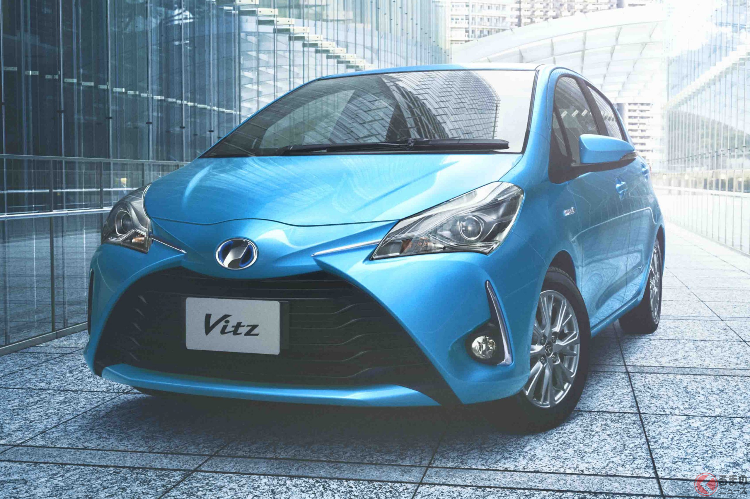 歩行者検知機能追加キットが発売されたトヨタ「ヴィッツ」