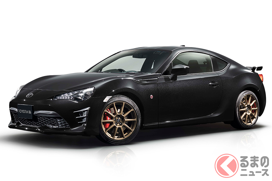 いまでは大変に貴重な小型FRクーペの「86」(画像はブラックリミテッド)