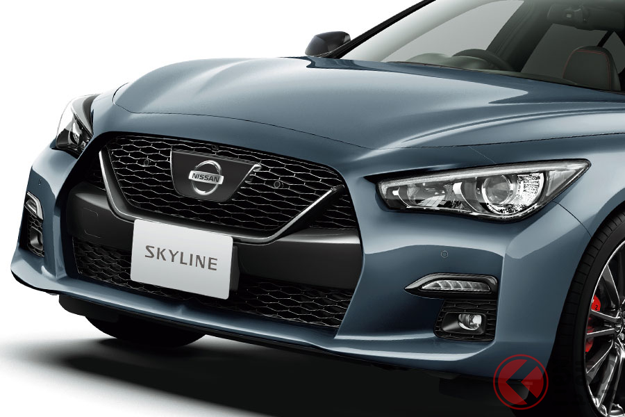 日産「スカイライン 400R」(新色「スレートグレー」)