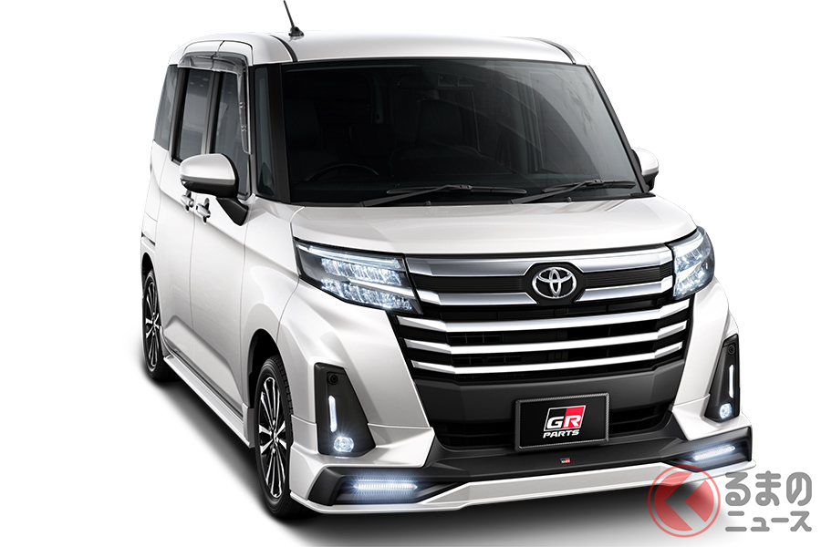 GRエアロパーツセットが装着された トヨタ 新型「ルーミー」