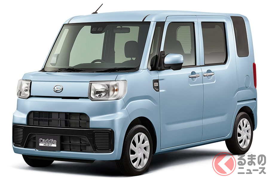 ウェイクがベースとあってスタイリッシュな軽バンの「ハイゼット キャディー」