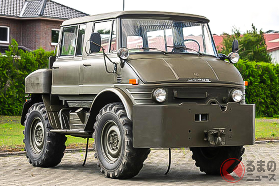 1974年にドイツ陸軍に納入されたメルセデス・ベンツ「ウニモグ406デュアルキャビン」(C)Bonhams 2001-2020