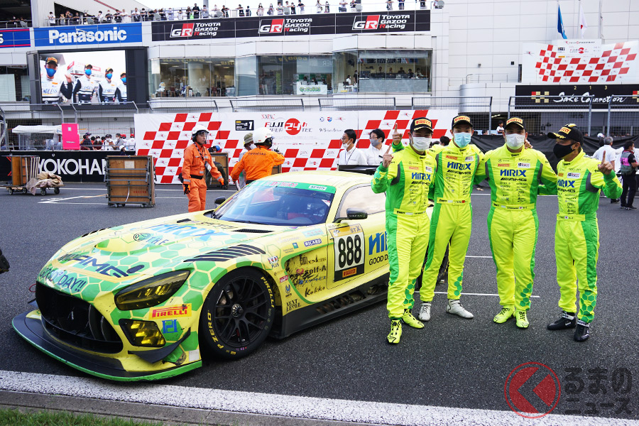 ピレリスーパー耐久シリーズ2020 第1戦で優勝した「#888 HIRIX GOOD DAY RACING AMG GT3」