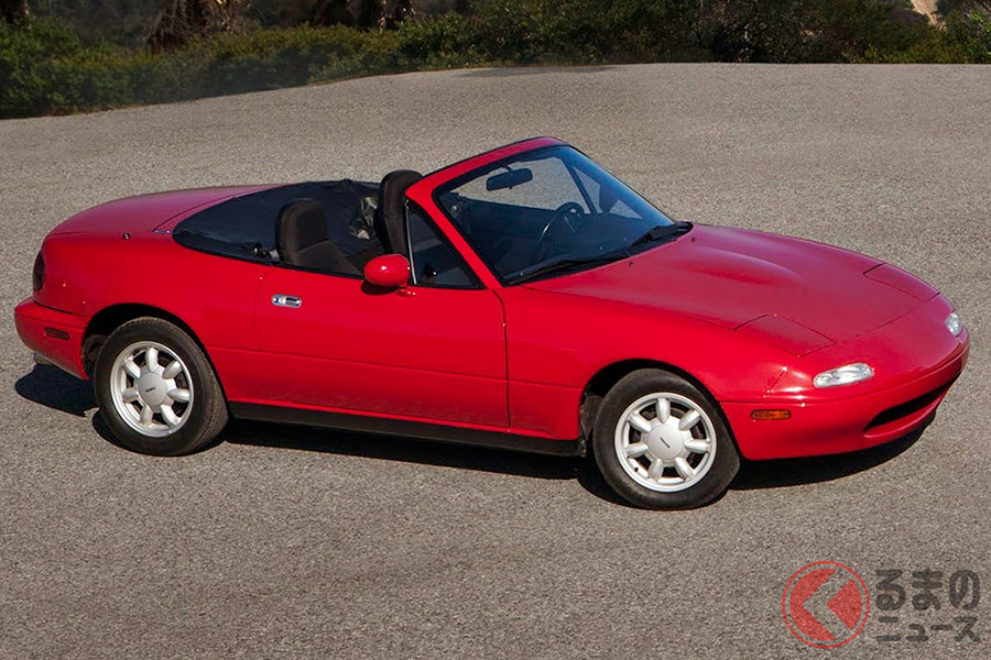 手軽に乗れるオープンスポーツカーとして大ヒットしたマツダ「MX-5ミアータ」