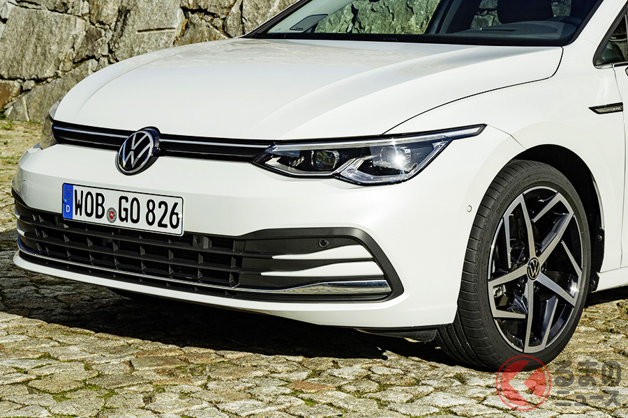 ブリヂストンのタイヤ新基盤技術「エンライトン」を採用した新車装着タイヤを履いたVW新型「ゴルフ8」