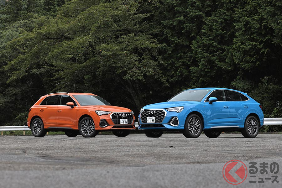 アウディ新型「Q3」(写真左)と「Q3スポーツバック」(写真右)